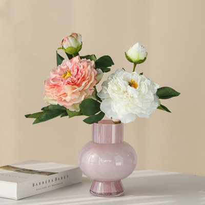 Arrangement floral simulé, décoration de vase à fleurs et ornements