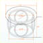 Table basse 31,5 "Modern