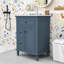Meuble-lavabo moderne avec lavabo lisse, trop-plein et beaucoup de rangement-171362264
