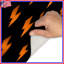 Tapis de bain orange Lightning Bolts-129973954