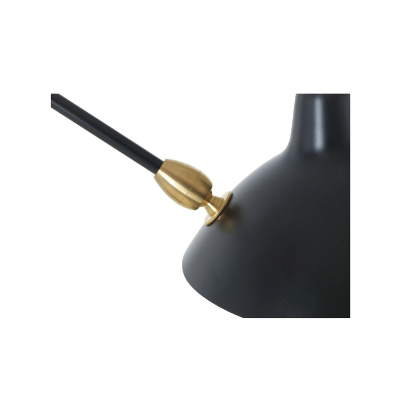 Luminaire suspendu Simio avec 3 lumières, Noir mat