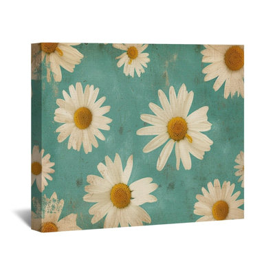 Daisies Canvas Wrap - Flowers Wall Decor