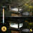 Solar Powder Coated Black Aluminum Low Voltage Solar Powered Integrated LED Metal Fence Post Cap Light 4 In. X 4 In.