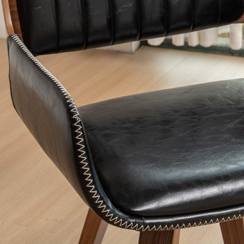 Upholstered Dining Chair, Black