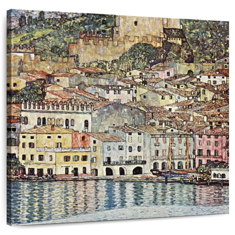 Malcesine sur le lac de Garde 1913, H 16 po x l 16 po