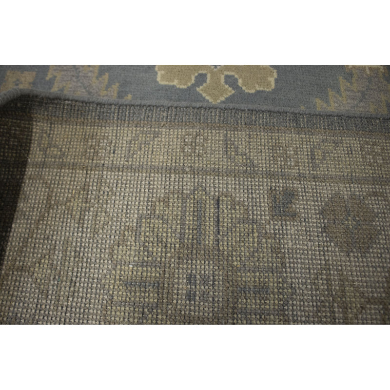 Tapis oriental gris Oushak Chobi Anvee
