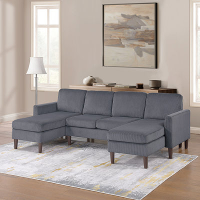Ensemble modulaire 3 pièces en velours côtelé