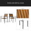 Chaise en bois et métal-199563811