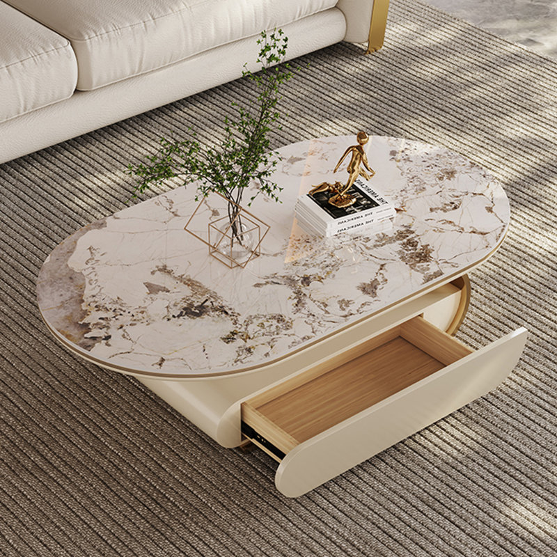 Loden, Plateau blanc / base gris foncé, H 18,9 po x L 55,1 po x l 27,6 po