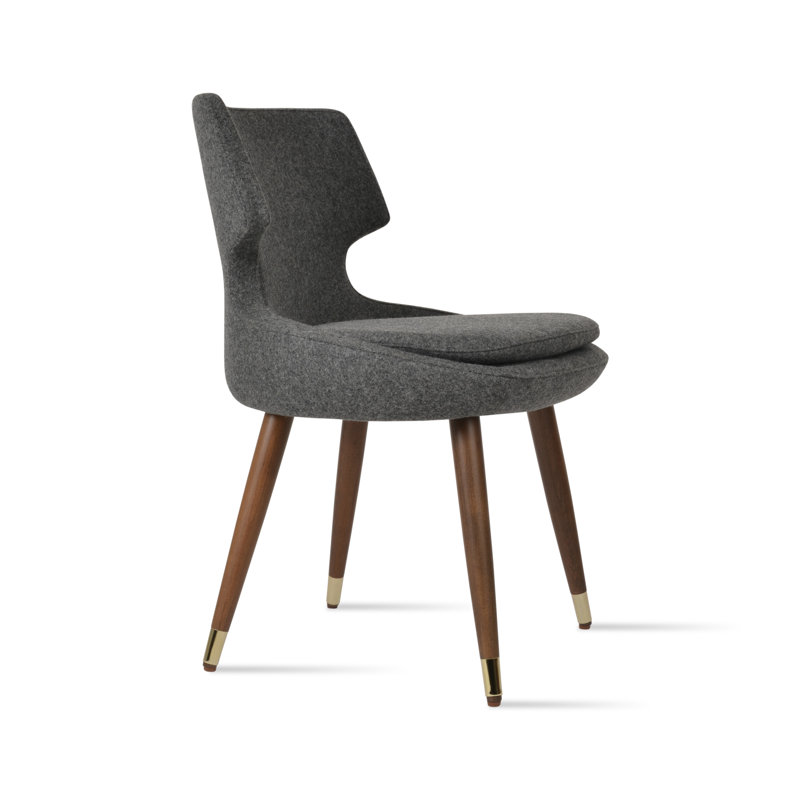 Patara 18'' H Upholstered Side Chair, Dark Grey