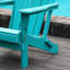 Confortable chaise pliante Adirondack, Hdpe semblable au bois avec deux porte-gobelets pour le jardin et la cour