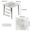 Fung Marble Top Metal Base Dining Table-1382712610