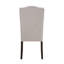 Chaise de salle à manger en lin beige 2 - Pieds patinés, revêtement doux et confortable pour le confort