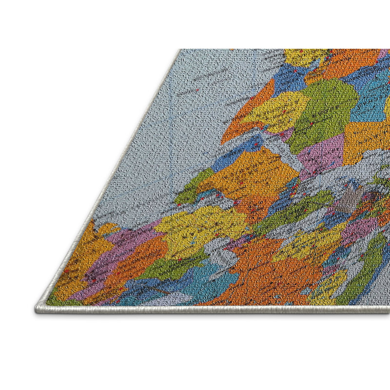 Tapis jaune map, Rectangle 3 pi x 5 pi