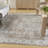 Nourison Astra Machine Washable Silver Taupe Vintage Indoor Rug-848525225