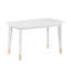 Ensemble de table et chaises pour enfants, ensemble de 5 pièces à finition blanche-885090040