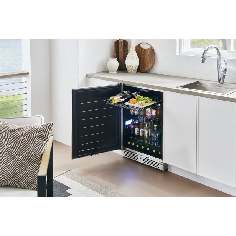 Presrv 24" 136 Cans (12 oz.) Outdoor Rated Convertible Beverage Refrigerator