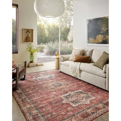 Aaronley Machine Washable Spice / Multi Area Rug