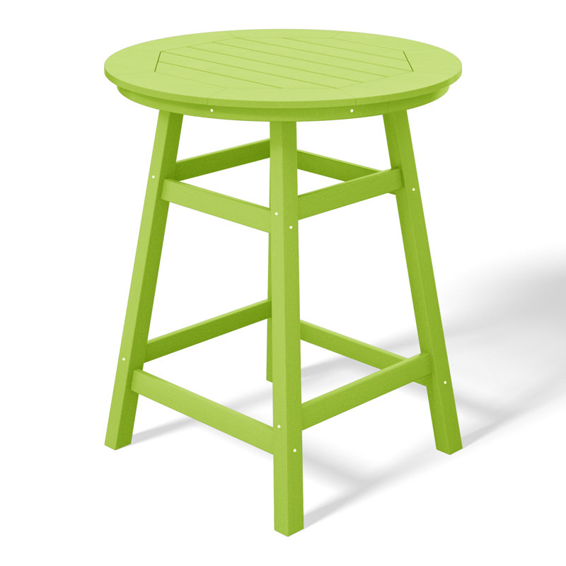 Table de bar d'extérieur ronde 34,9 po Laguna, Lime