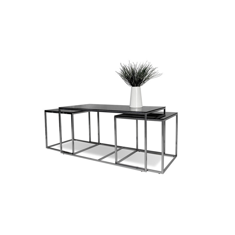 Carbonell Coffee Table, Chrome