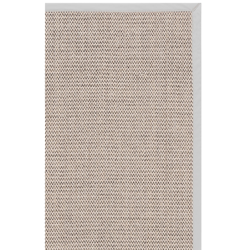 Tapis naturel en fibre naturelle 137 en marbre / beige, Tapis de couloir 2 pi 6 po x 8 pi