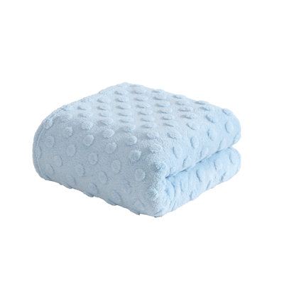 Swift Home Jacquard Plush Throw Blanket 50"x70" - Polka Dot/Pom Pom, Criss-Cross/Diamond/Lattice, and Wave Designs - Cozy, Fluffy, Soft, Durable, Easy Care