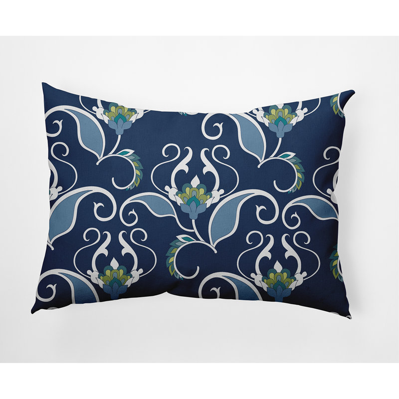  Coussin lombaire d'extérieur West Indies, bleu