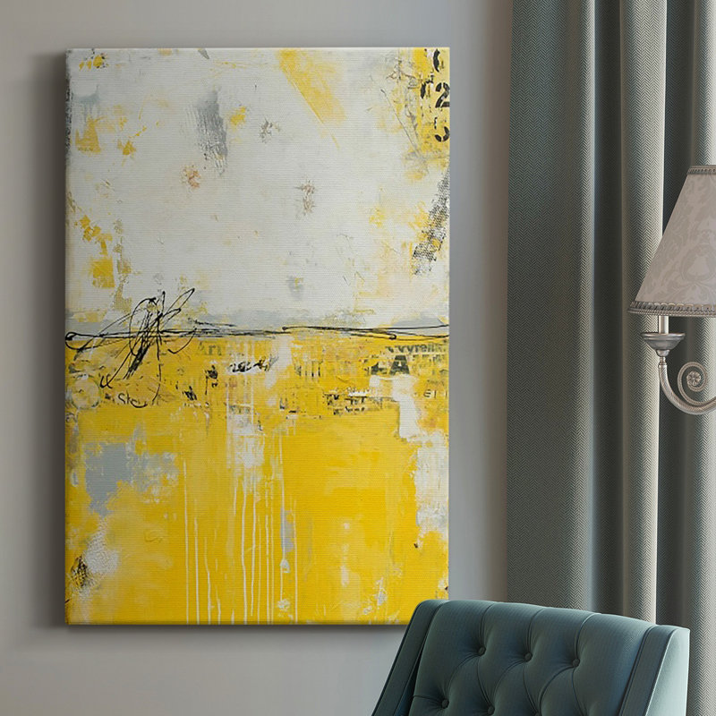 " Yellow Bound ", 27" H x 18" W x 1.5" D