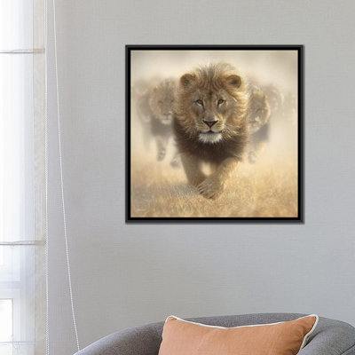 " Eat My Dust - Lion, Square " by Collin Bogle