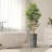 Artificial Tree in Geometric Pattern Planter Fake Bamboo Silk Tree (Plant Pot Plus Tree)-103593082