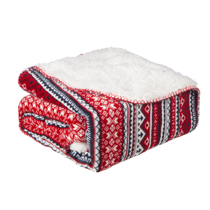 Jeté en molleton Sherpa
