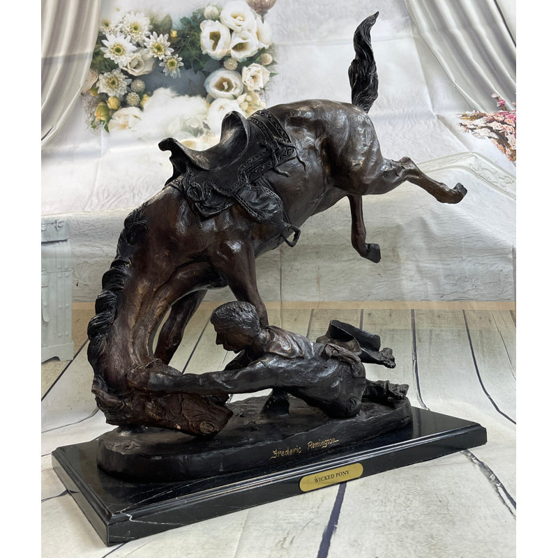 Statue de cavalier de l'Ouest