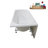 59.1'' x 28.3'' Freestanding Soaking Acrylic Bathtub-83636002