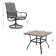 Alyah 4 - Person Metal Patio Dining Set with Square Table