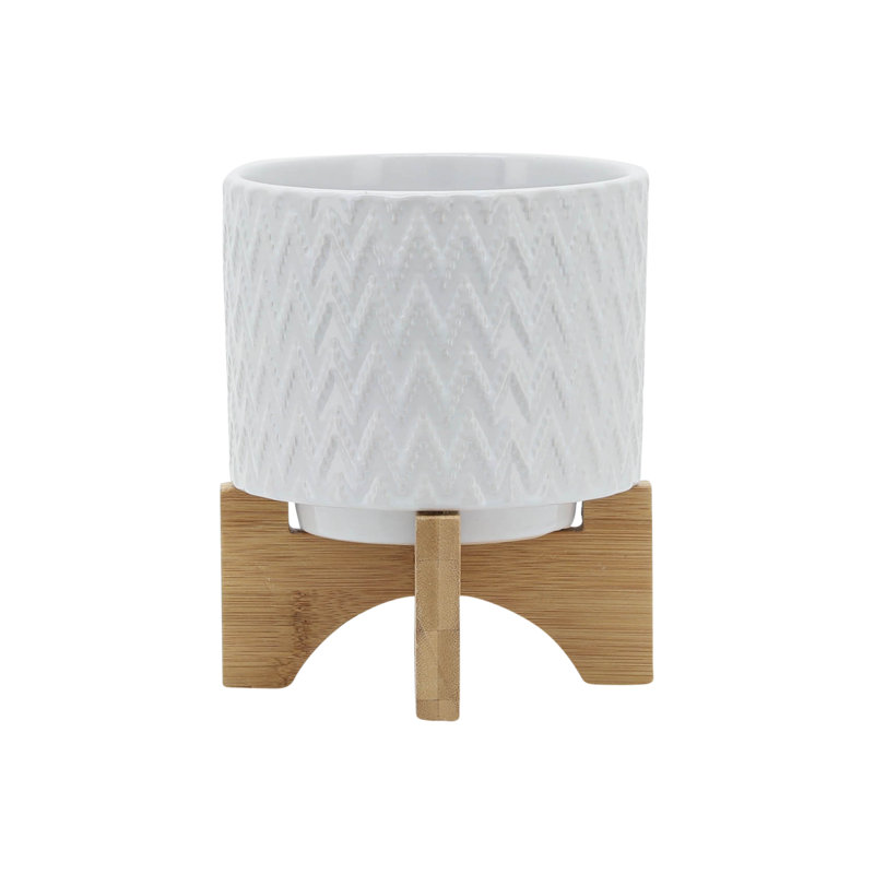 PLATEAU 5 "AVEC SUPPORT CHEVRON, BLANC, H 8 po x l 6 po x P 6 po