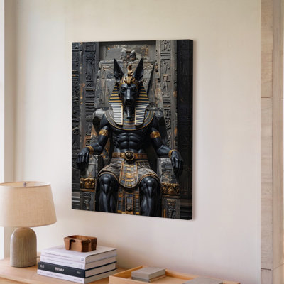 Art mural Voici la description du produit et optimisation de la toile pour votre toile Grand Anubis