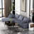Boneless L-shaped Modular Foam-filled with Spring Support Simple Living Room Sofa-1210402996