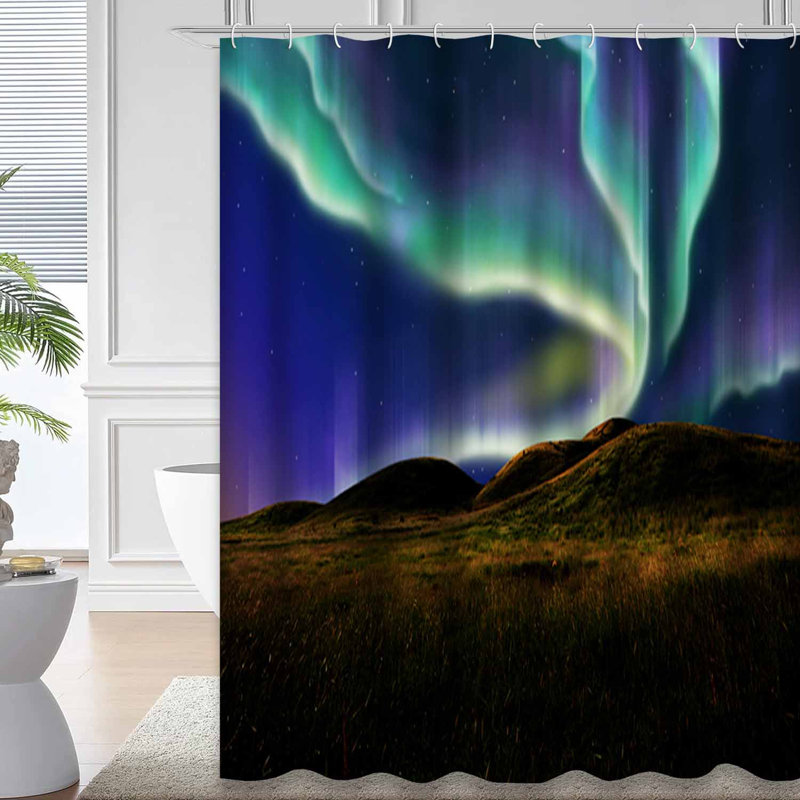 Rideau de douche Alaska Northern Lights, L 72 po x l 84 po
