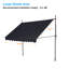 Dakota Fields 120cm W Polyester Cover Retractable Patio Awning-141932856-141932858