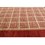 Tapis unique en laine noué à la main crème / rouge foncé de 4 pi 10 po x 6 pi 4 po Anautica