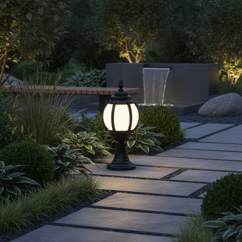 Lampe sur pied d'extérieur 19,7 po
