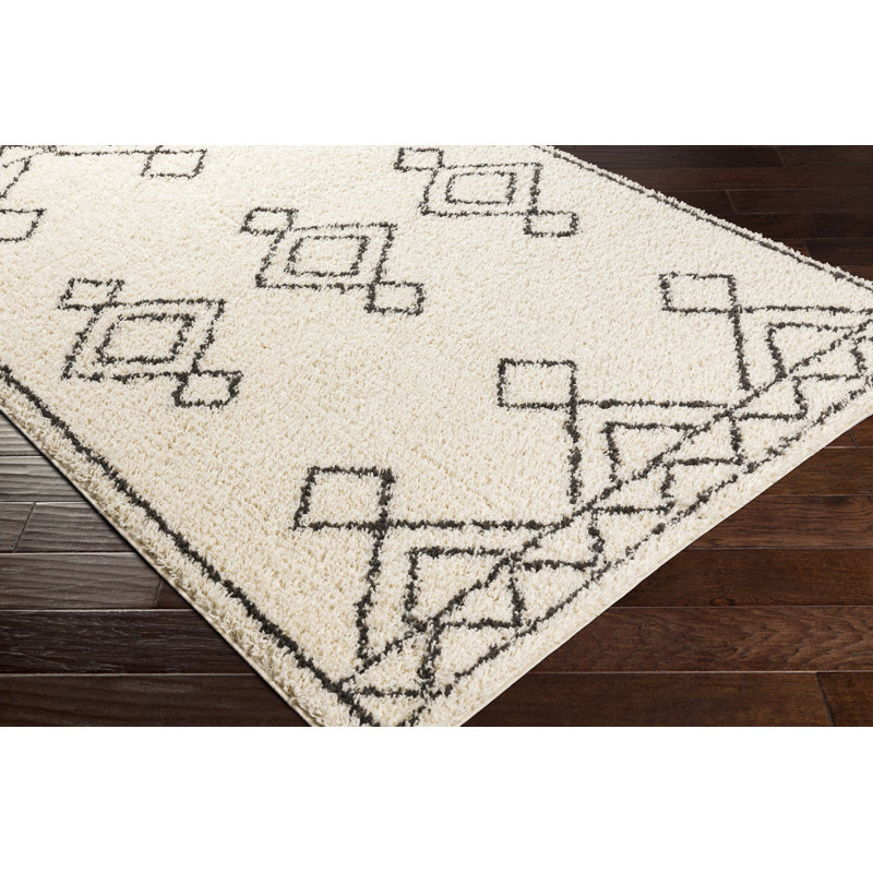 Tapis ivoire Lourdes, Rectangle 6 pi 7 po x 9 pi