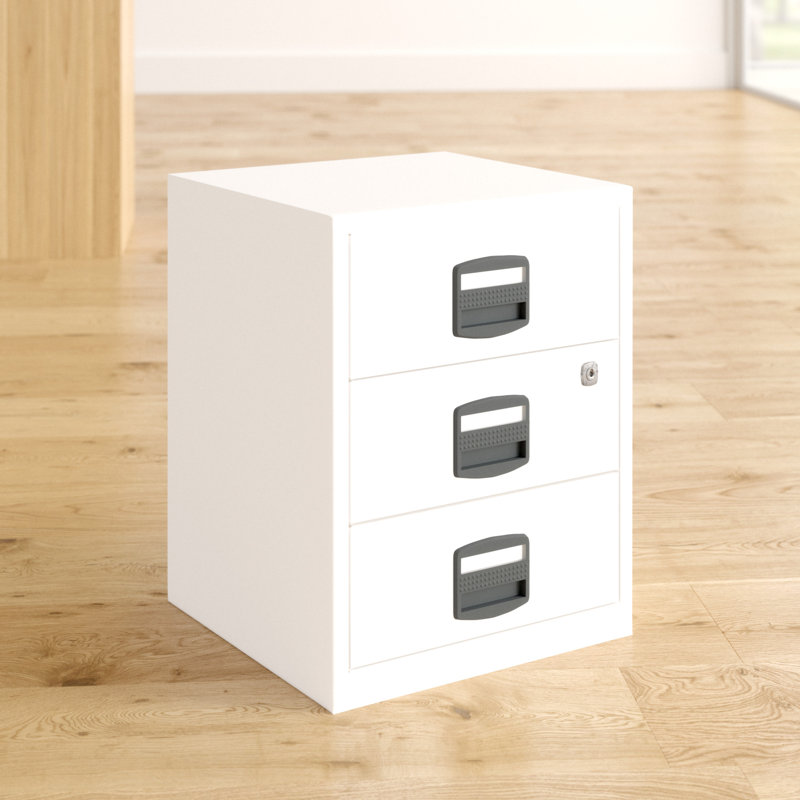 41.3cm Wide 3 -Drawer File Cabinet, White