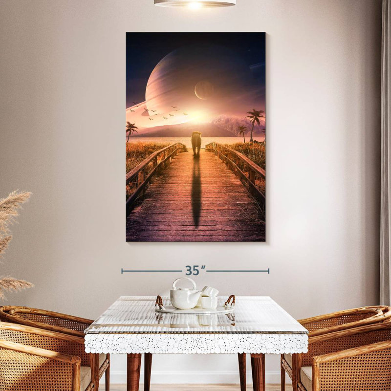 Brampt Walking To Nowhere, 51" H x 34" W