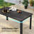7 Piece Outdoor HDPE Dining Set, All-Weather Patio Table and Chairs W/ Umbrella Hole, Low Maintenance for Porch, Backyard-353954300