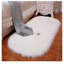 Oval 120 cm x 60 cm Faux Sheepskin Area Rug