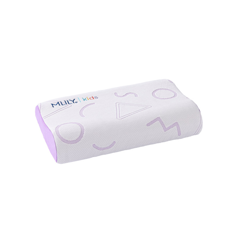 Hedwige Adjustable Kids Memory Foam Pillow with Removable Cover, Purple