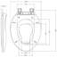 Siège de toilette commercial à fermeture en douceur avec formation intégrée pour la propreté des tout-petits - charnières à dégagement rapide, plastique durable, résistant aux marques, facile à nettoyer, convient aux toilettes allongées de 19 po, F2041S American Standard, paquet de 2
