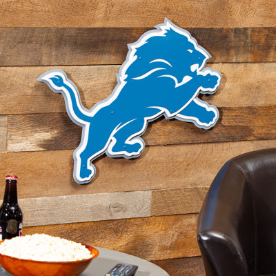 Art mural en métal Detroit Lions