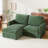 Modern Corduroy 2 Seater Sofa with Ottoman-766428247